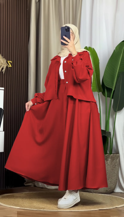 Mint Luxe Korean Georgette Dress With Inner