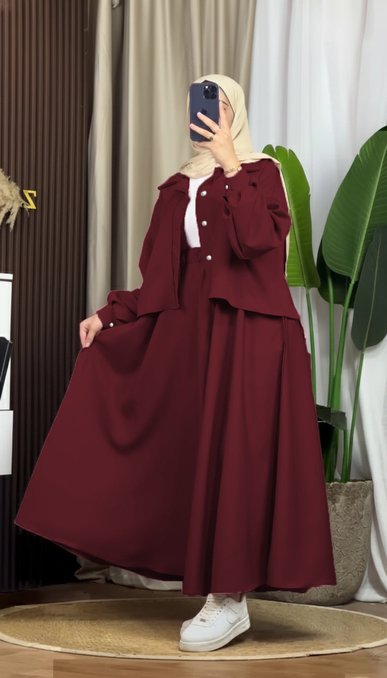 Mint Luxe Korean Georgette Dress With Inner