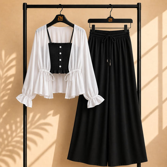 Zümra Sage Shrug 3-Piece