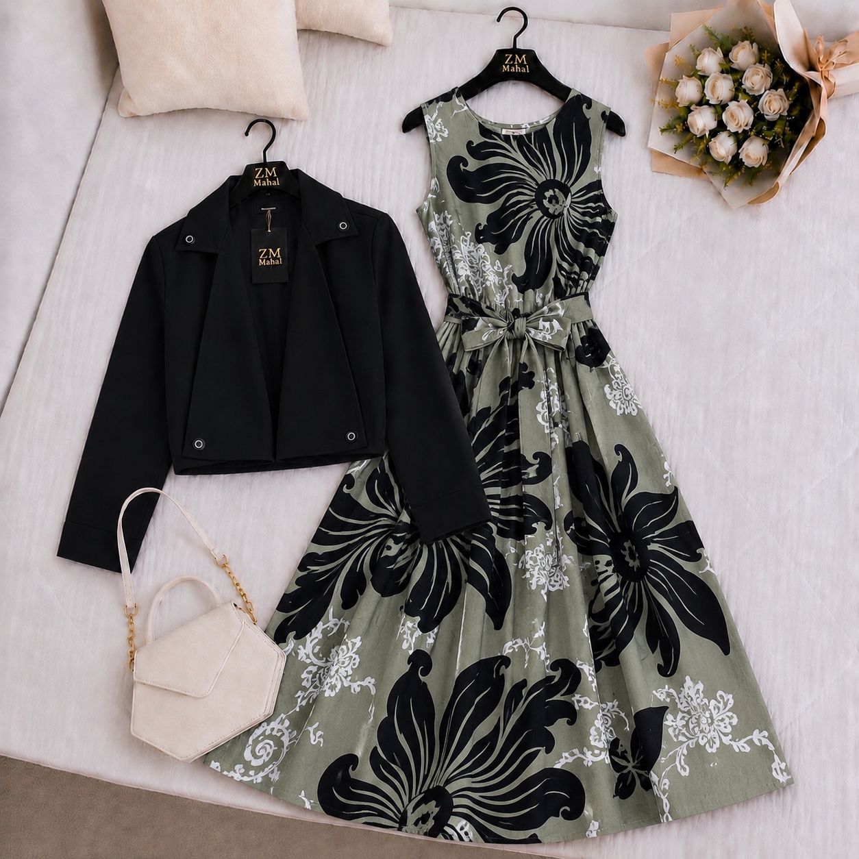 Luxe Bloom Jacket Maxi Set V2