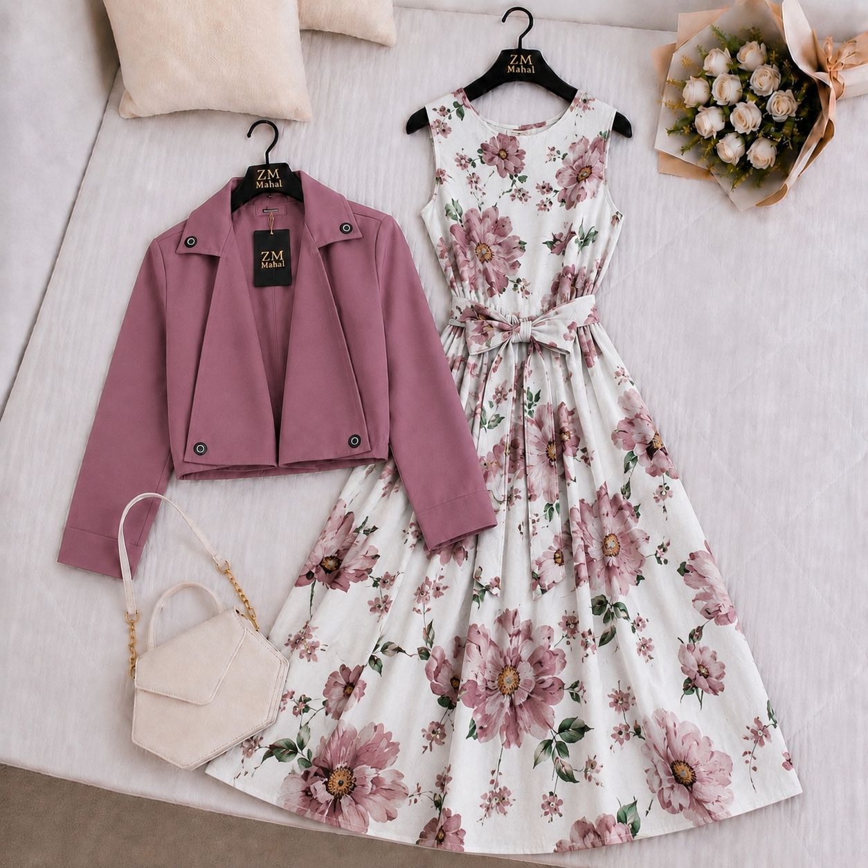 Luxe Bloom Jacket Maxi Set V2
