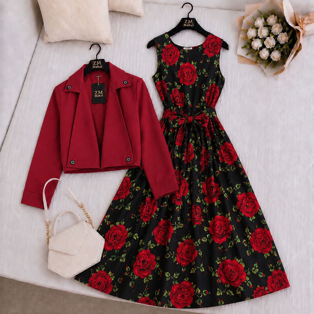 Luxe Bloom Jacket Maxi Set V2