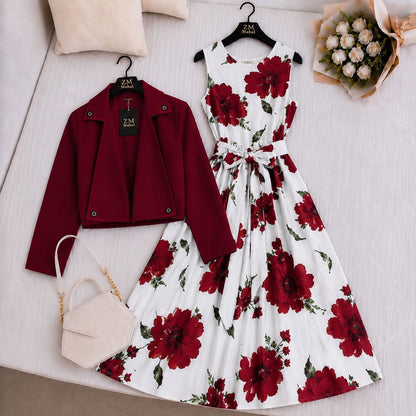 Luxe Bloom Jacket Maxi Set V2