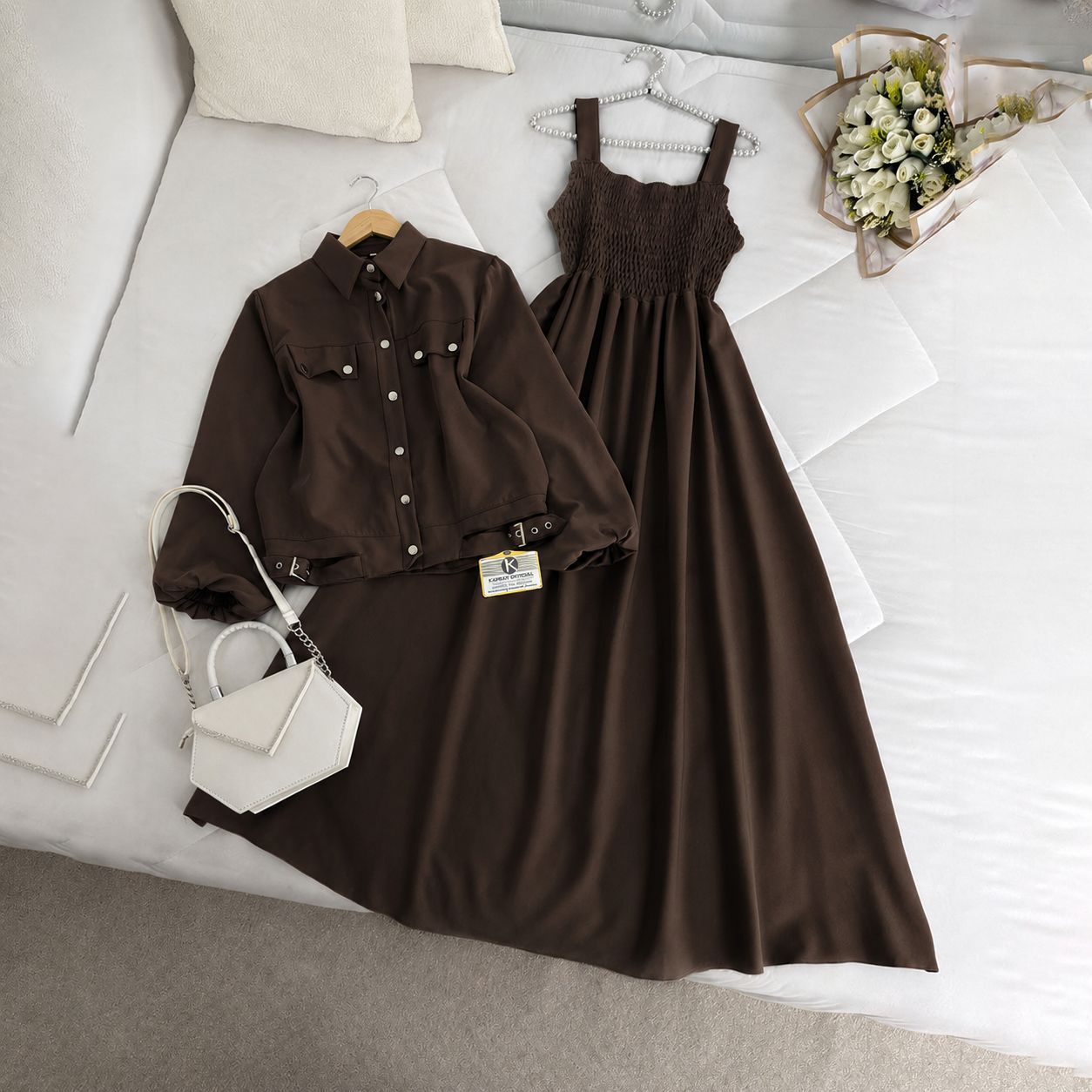Modest Chic Button Jacket Maxii