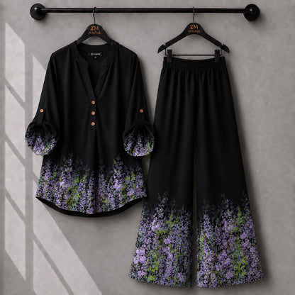 Elara Co-Ord Border Print
