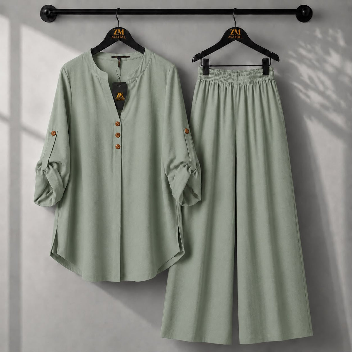 Solid Elara Co-Ord Set - Light Lavender, S | KaprayOfficial
