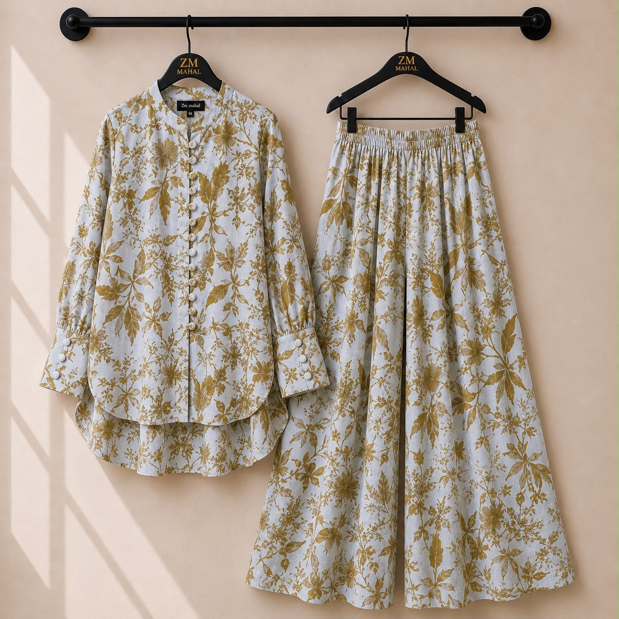Floral Bloom Shirt & Palazzo Co-Ord Set