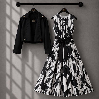 Luxe Bloom Jacket Maxi Set