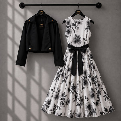 Luxe Bloom Jacket Maxi Set