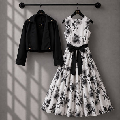 Luxe Bloom Jacket Maxi Set