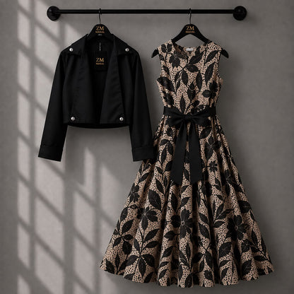 Luxe Bloom Jacket Maxi Set