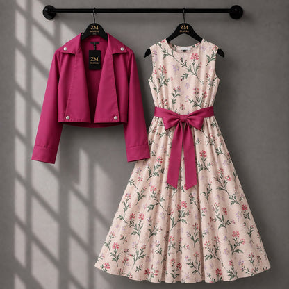 Luxe Bloom Jacket Maxi Set
