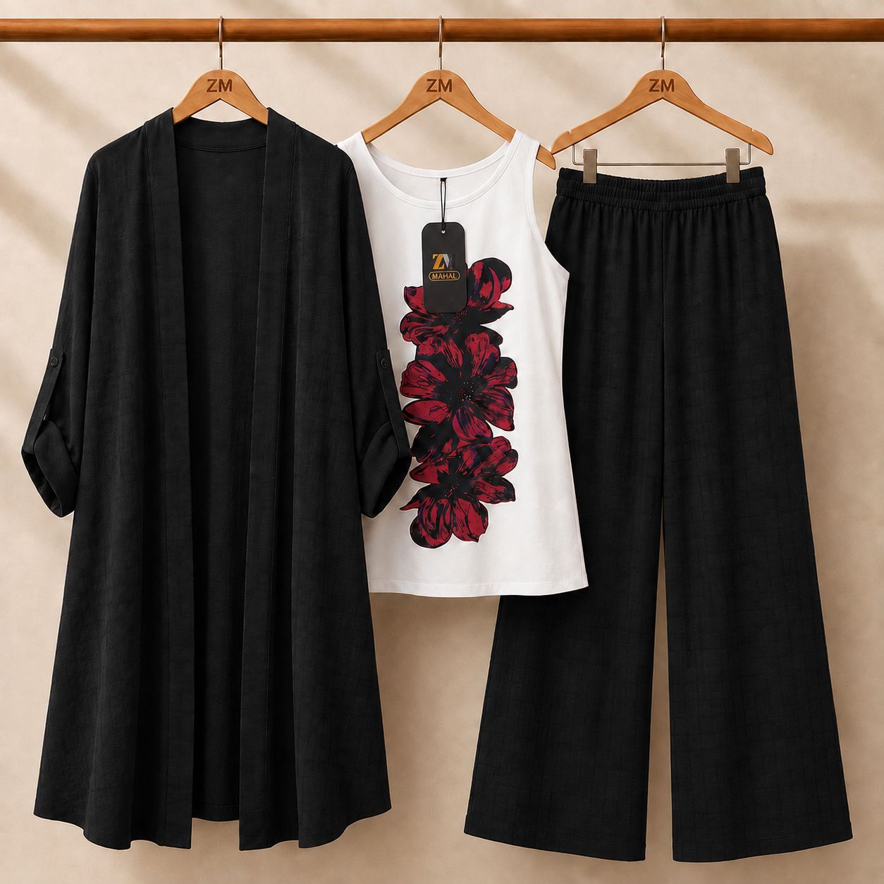 Premium Floral Versatile Three-Piece ZM-008