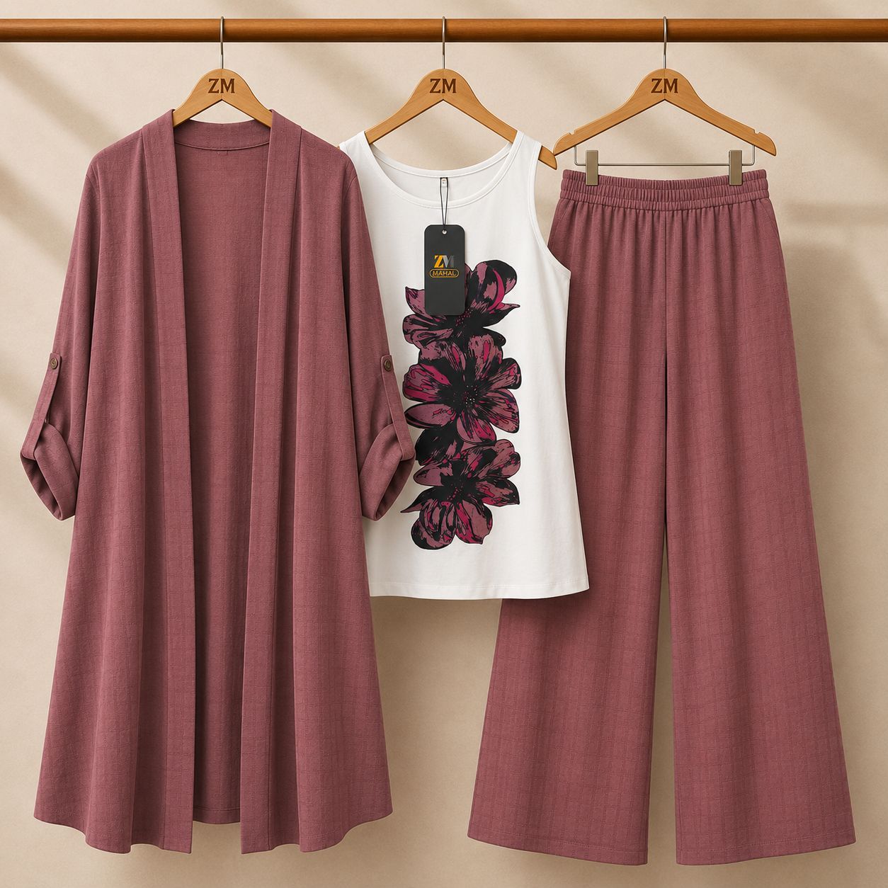 Premium Floral Versatile Three-Piece ZM-008