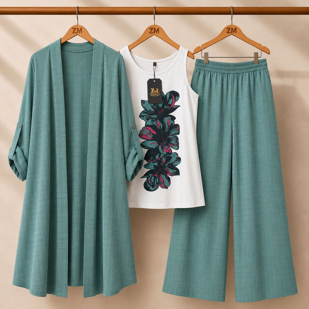 Premium Floral Versatile Three-Piece ZM-008