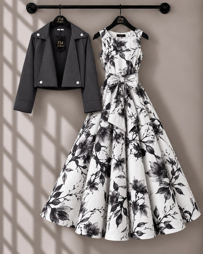 Luxe Bloom Jacket Maxi Set