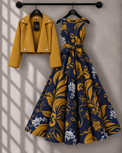Luxe Bloom Jacket Maxi Set