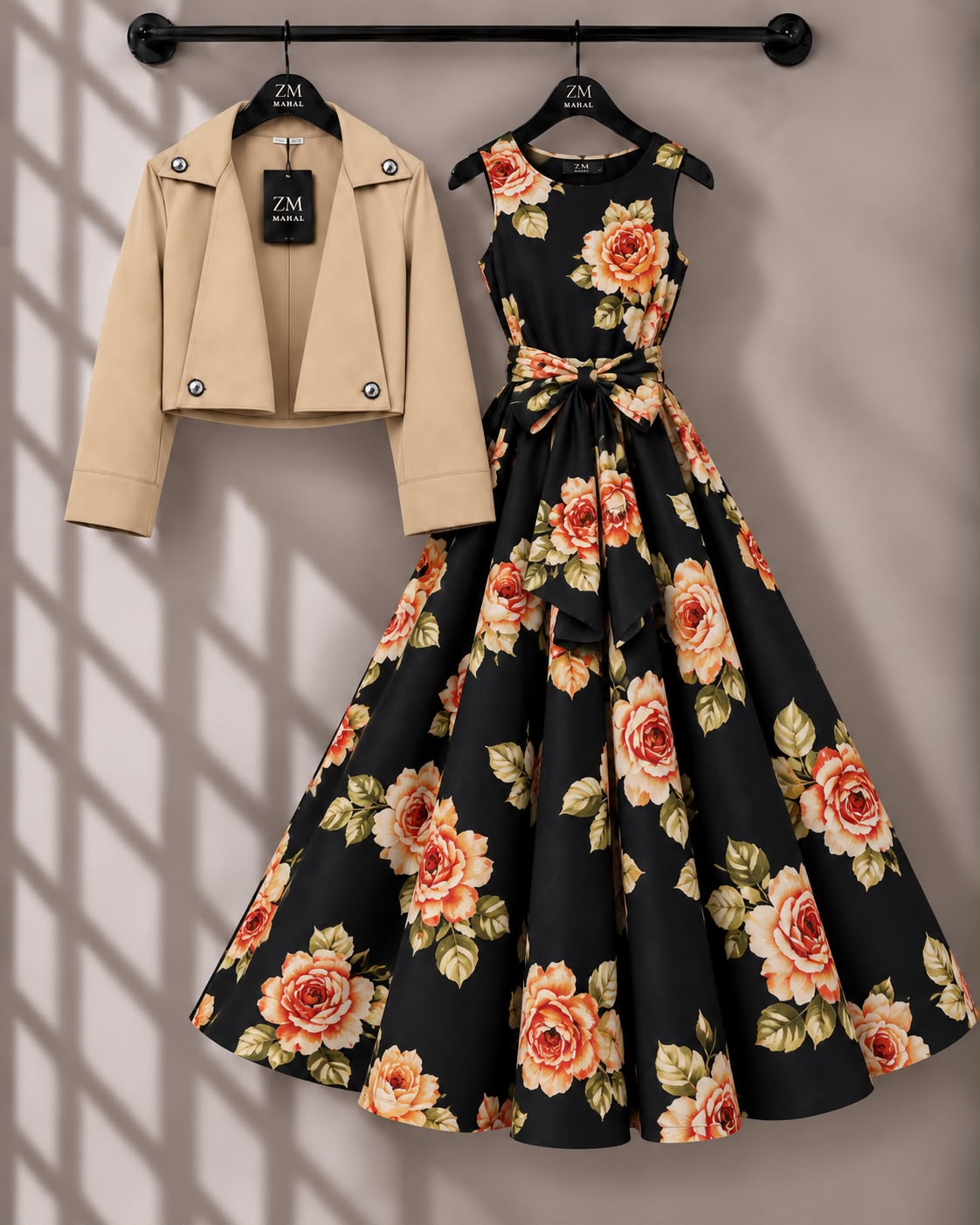 Luxe Bloom Jacket Maxi Set