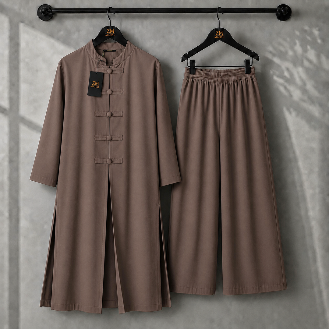 Meiara Longline Tunic & Wide-Leg Set | ZM-019