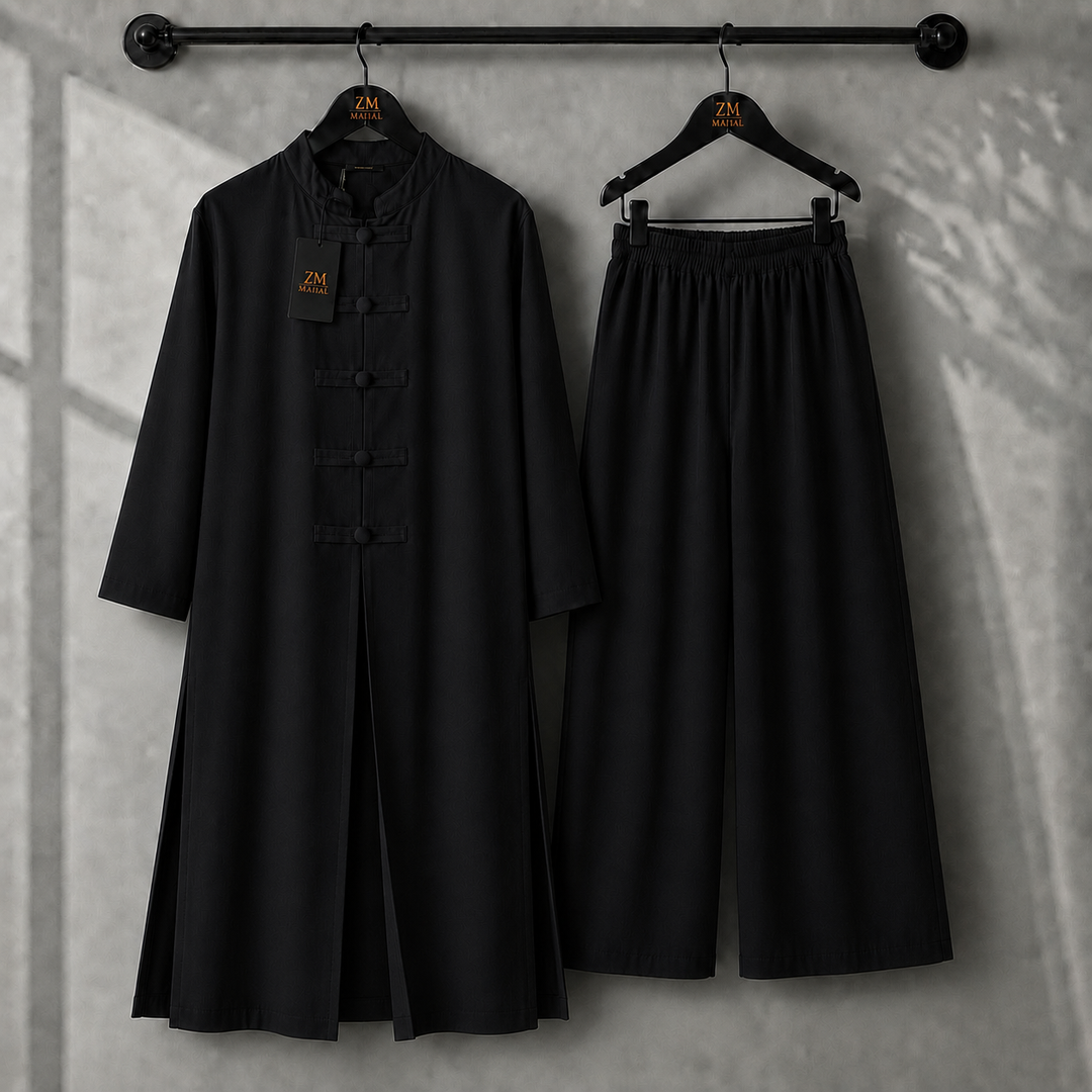 Meiara Longline Tunic & Wide-Leg Set | ZM-019