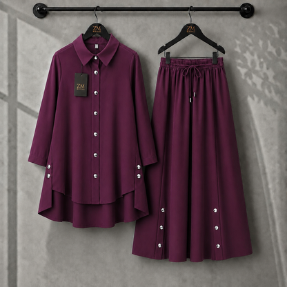 Aylin Turkish High-Low Co-Ord Set | ZM-022