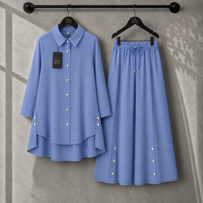 Aylin Turkish High-Low Co-Ord Set | ZM-022