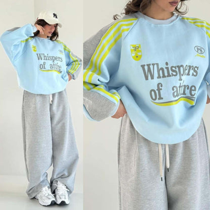 WOA Baggy Printed Style Premium Quality Winter 2-Pcs Tracksuit For Her. WWTS-57