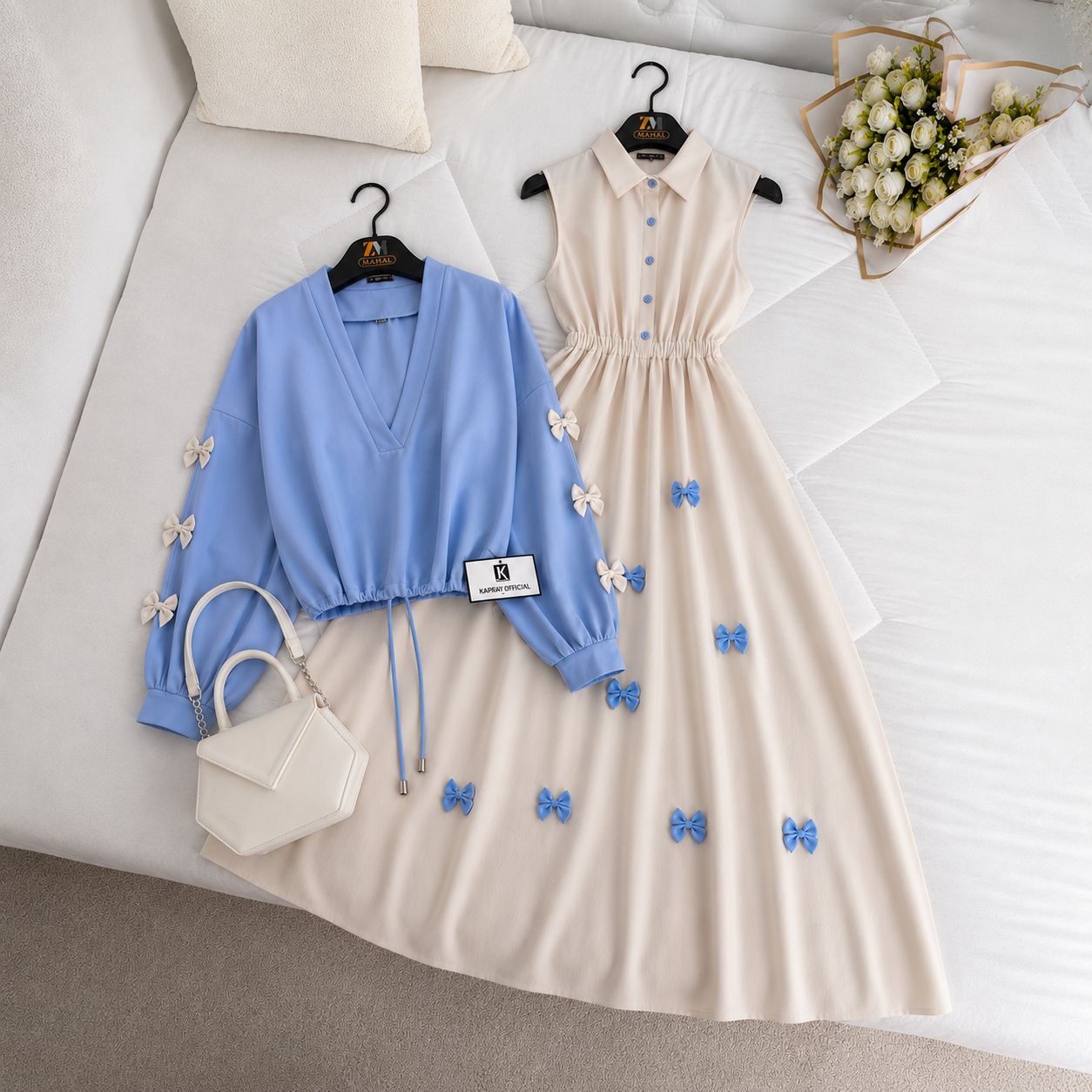 Wine Bow Classic Embellished Maxi