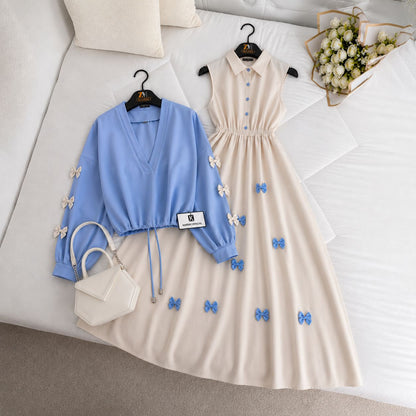 Wine Bow Classic Embellished Maxi