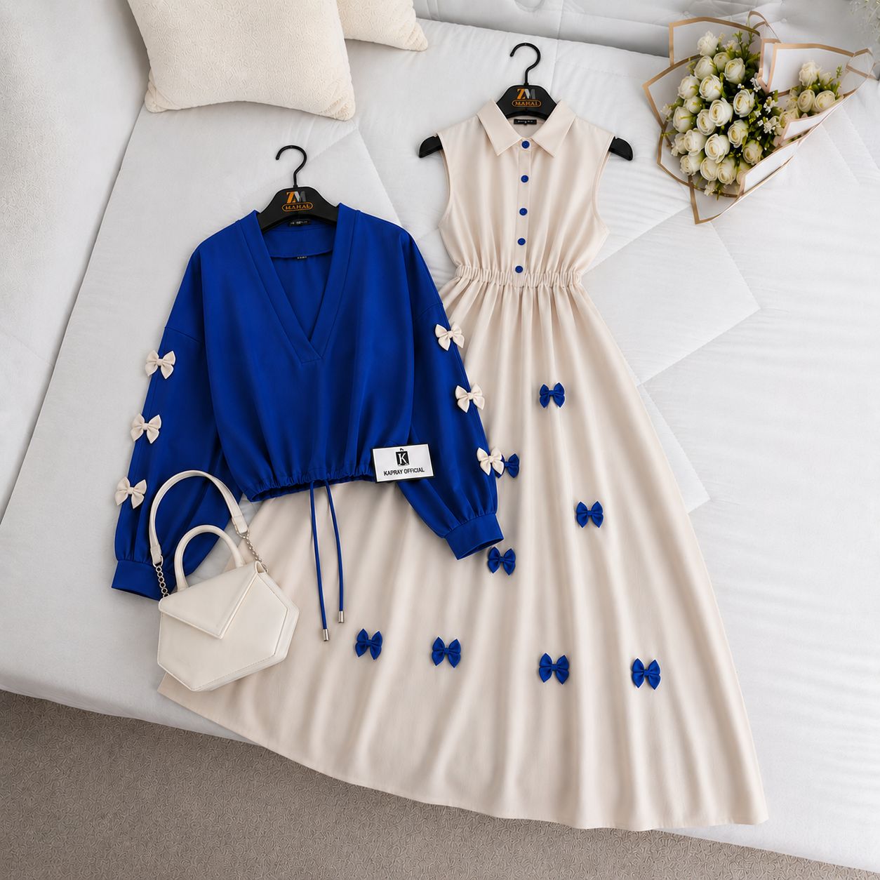 Wine Bow Classic Embellished Maxi