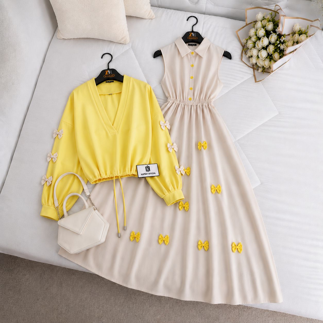 Wine Bow Classic Embellished Maxi