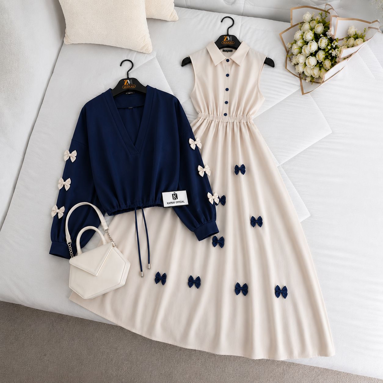 Wine Bow Classic Embellished Maxi