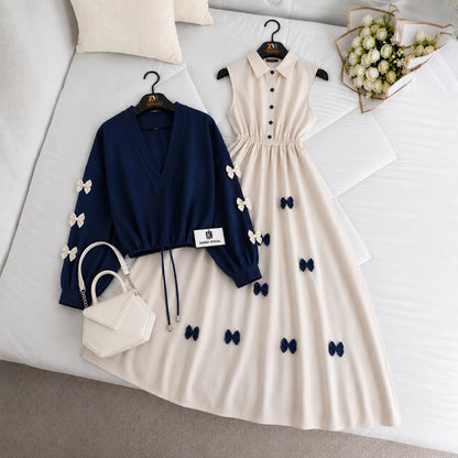 Wine Bow Classic Embellished Maxi