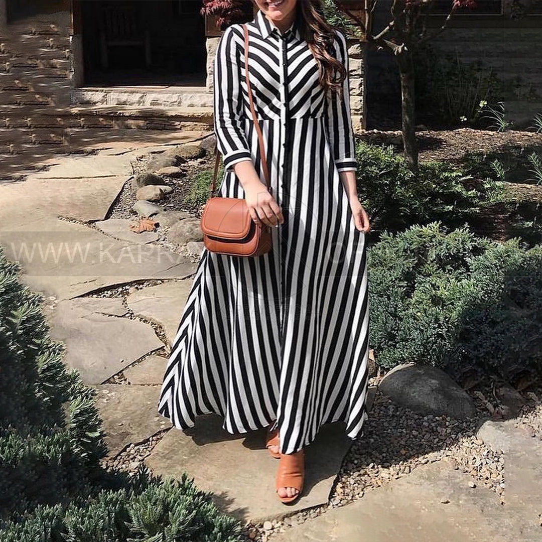 Zebra Button Maxi