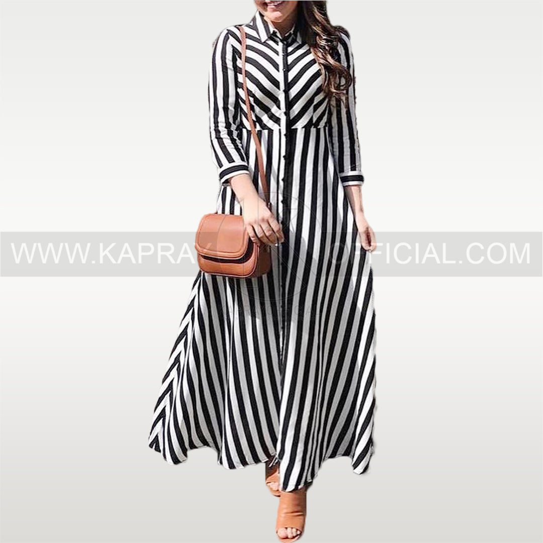 Zebra Button Maxi