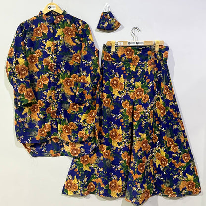 Western Short Shirt Style 2-Piece Suit K-15