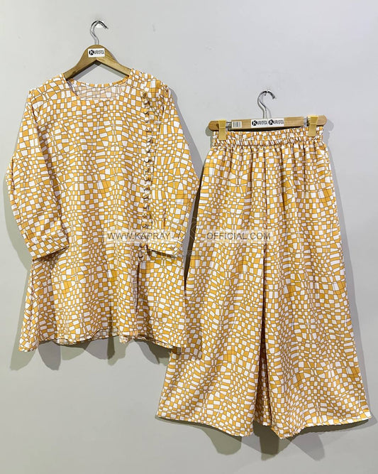 Western Side Style button Co-Ord Set K-26