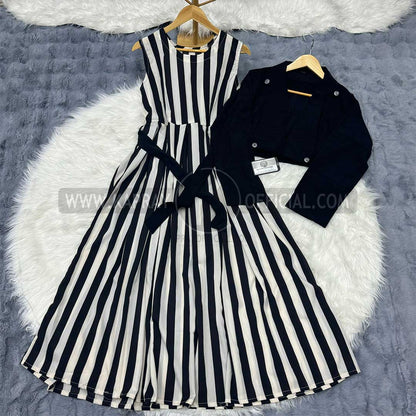 Zebra Stripe Luxe Cote Maxi