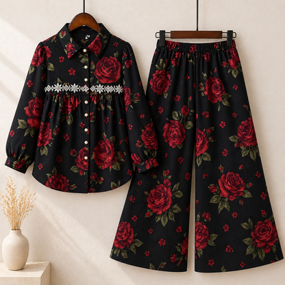 Premium Floral Printed Co-Ord Set for Women