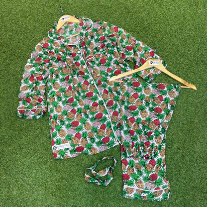 LUNALUZ Stripe Pajama Set