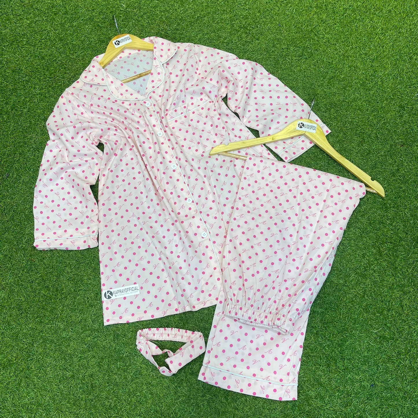 LUNALUZ Stripe Pajama Set