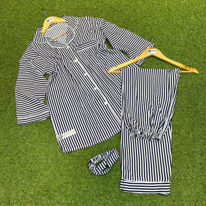 LUNALUZ Stripe Pajama Set